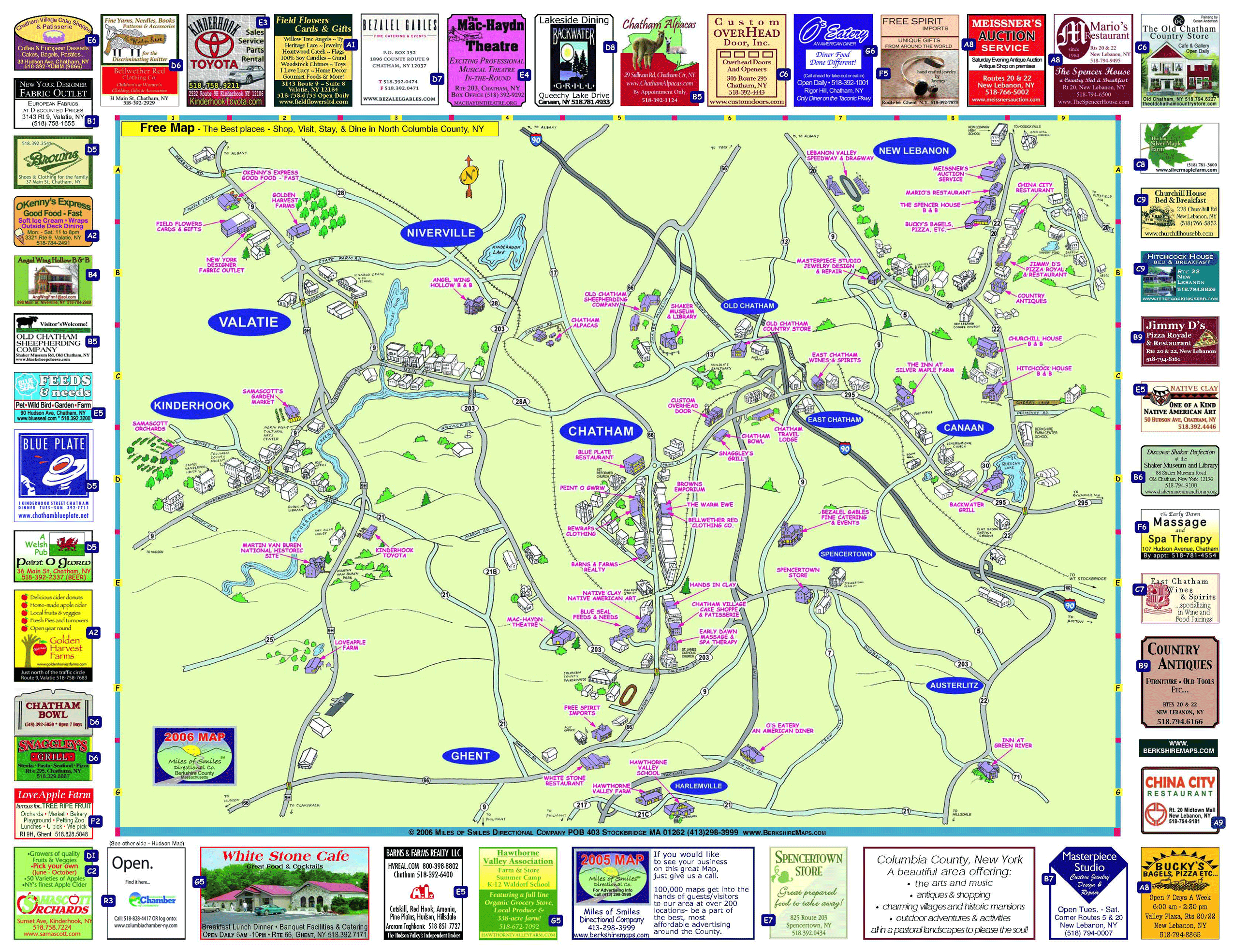 Columbia County Austerlitz Canaan Chatham East Chatham map Chatham