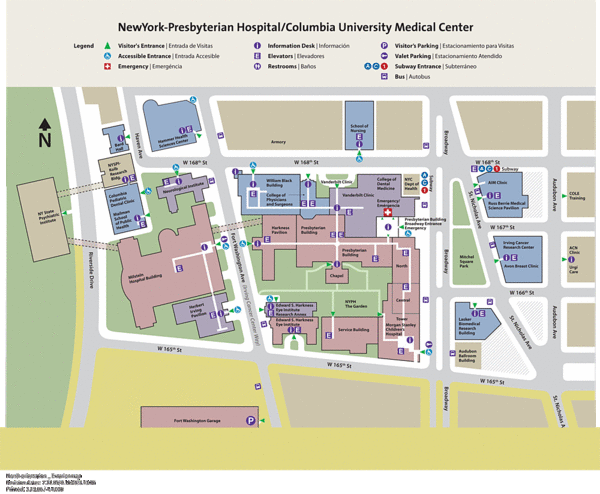 Columbia University Medical Center Map