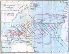 Columbus Voyages Map