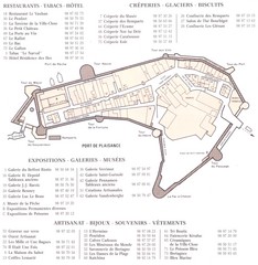 Concarneau ville Map