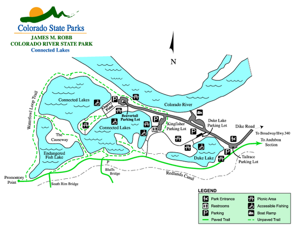 Connected Lakes State Park Map
