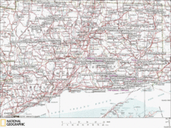 Connecticut Canoeing and Kayaking Lakes Map