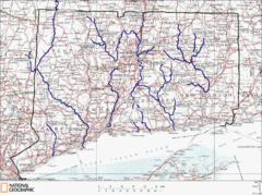 Connecticut Rivers and Coastal Paddling Map