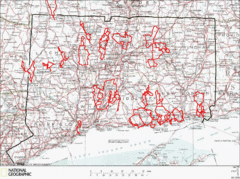 Connecticut Road Cycling Routes Map