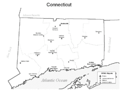 Conneticut Airports Map