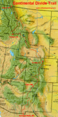 Continental Divide Map Continental Divide Map
