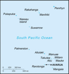 Cook Islands Tourist map Cook Islands Tourist map