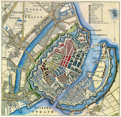 Copenhagen 1850 Map