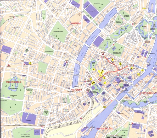 Copenhagen City Map