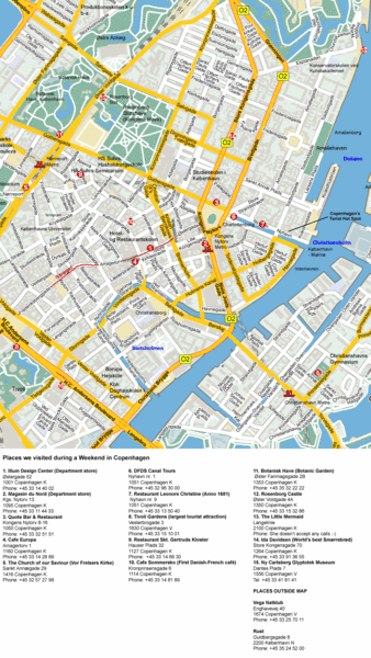 Copenhagen Map