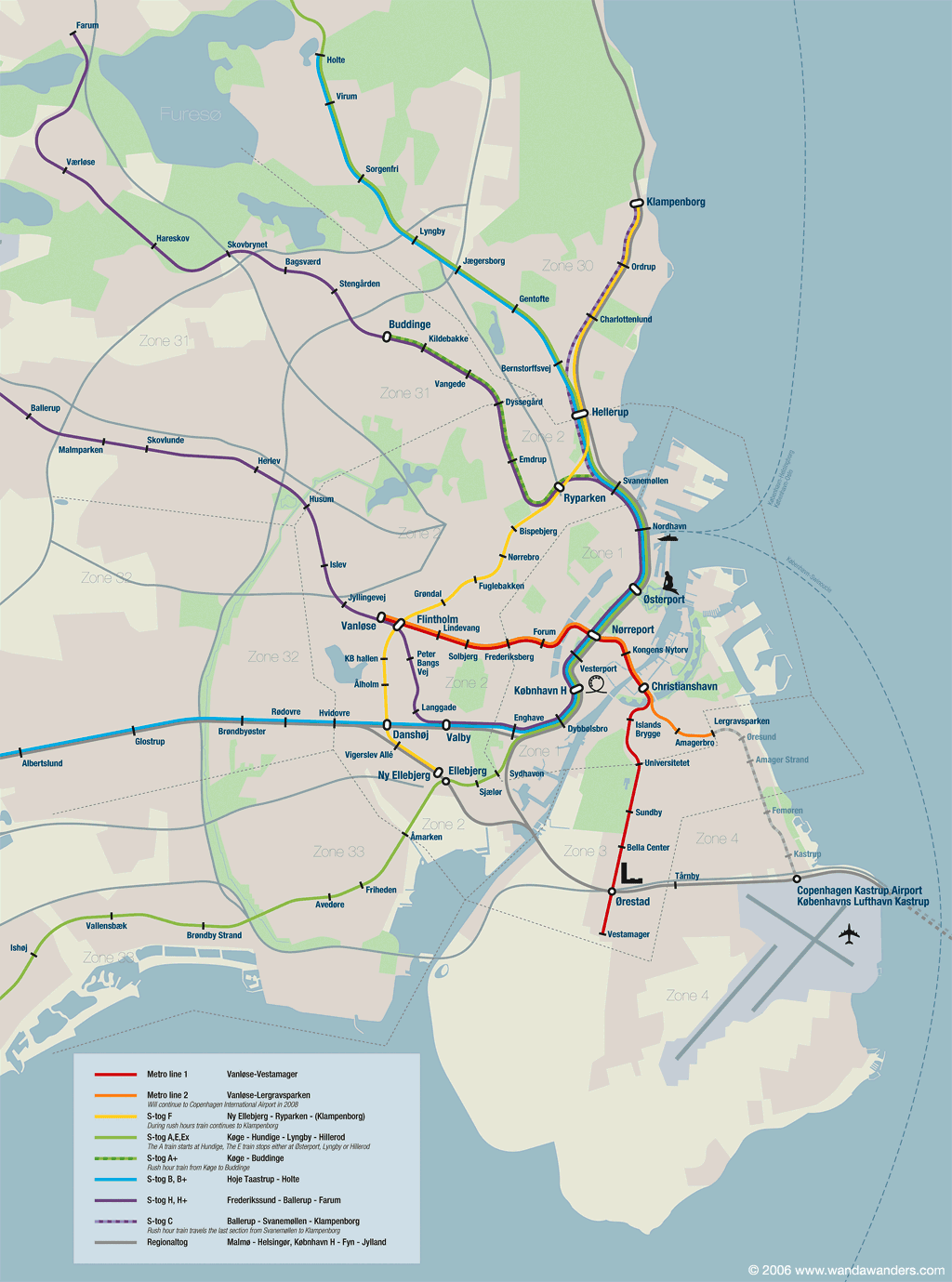 Copenhagen Metro Map Copenhagen Mappery