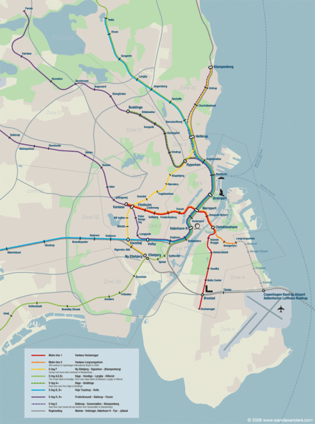 Copenhagen Metro Map