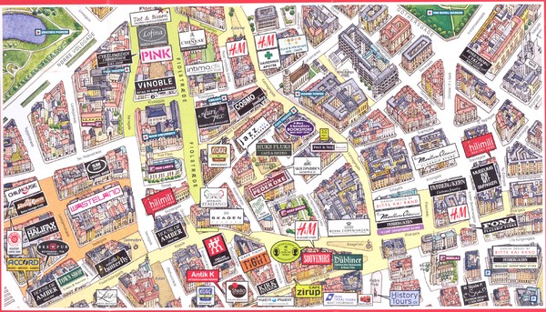 Copenhagen shops Map