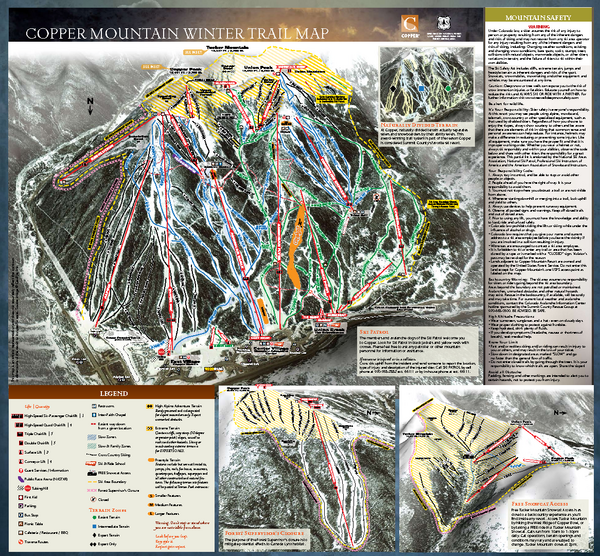 Copper Mountain Resort Ski Trail Map