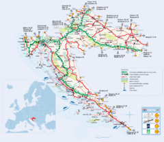 Coratia Tourist Map