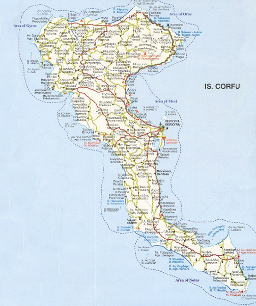 Corfu Guide Map