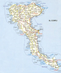 Corfu Guide Map