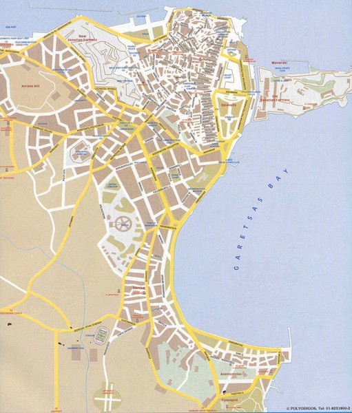 Corfu Old Town Map Corfu Town Map - Corfu Greece • Mappery