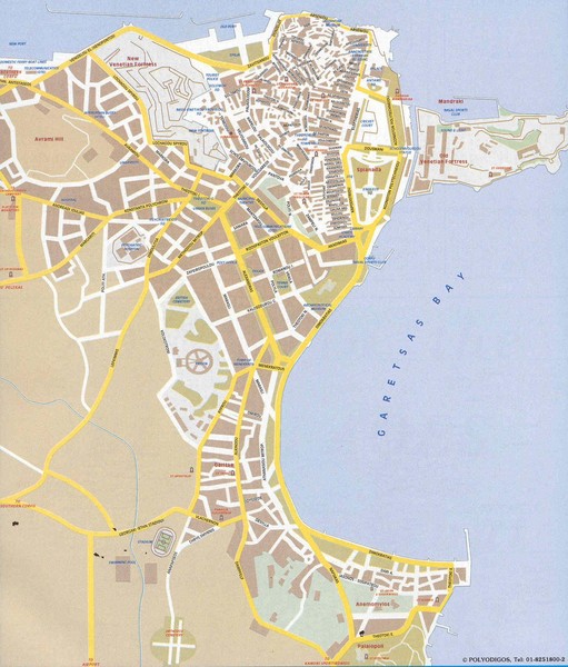 Corfu Town Map