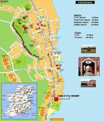 Cork, Ireland Tourist Map