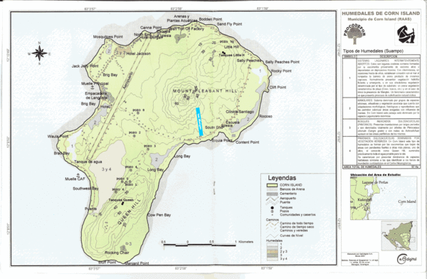 Corn Island Topo Map