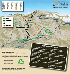 Coronet Peak Mountain Bike Trail Map