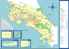 Costa Rica overview map
