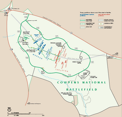 Cowpens National Battlefield Official Map