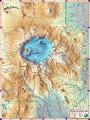 Crater Lake National Park map
