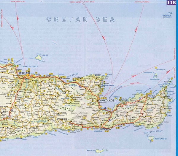 Crete Eastern Map