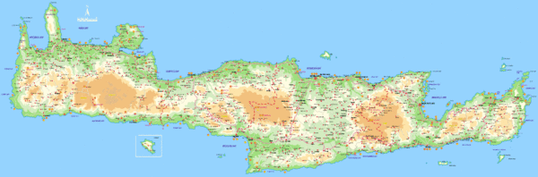 Crete Tourist Map