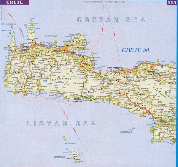 Crete Western Map