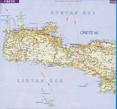 Crete Western Map