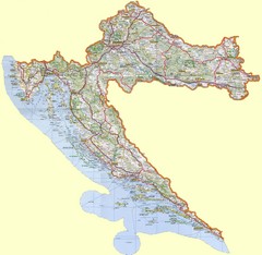 Croatia Tourist Map