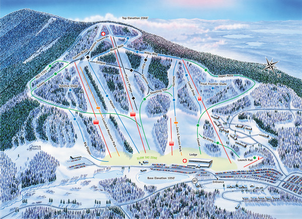 Crotched Mountain Hiking Trail Map Crotched Mountain Ski Trail Map - Francestown New Hampshire United States •  Mappery