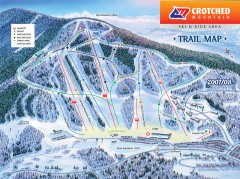 Crotched Mountain Ski Trail Map