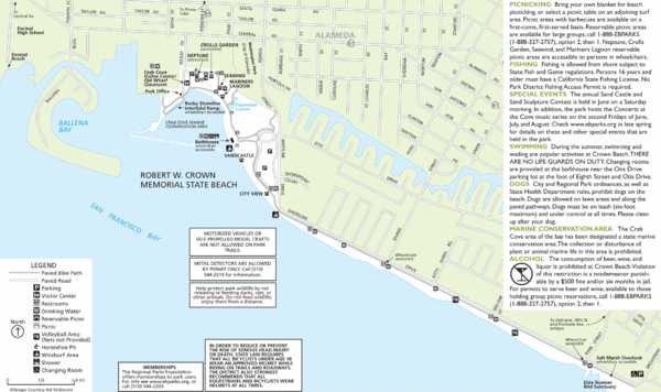 Crown Memorial State Beach Map