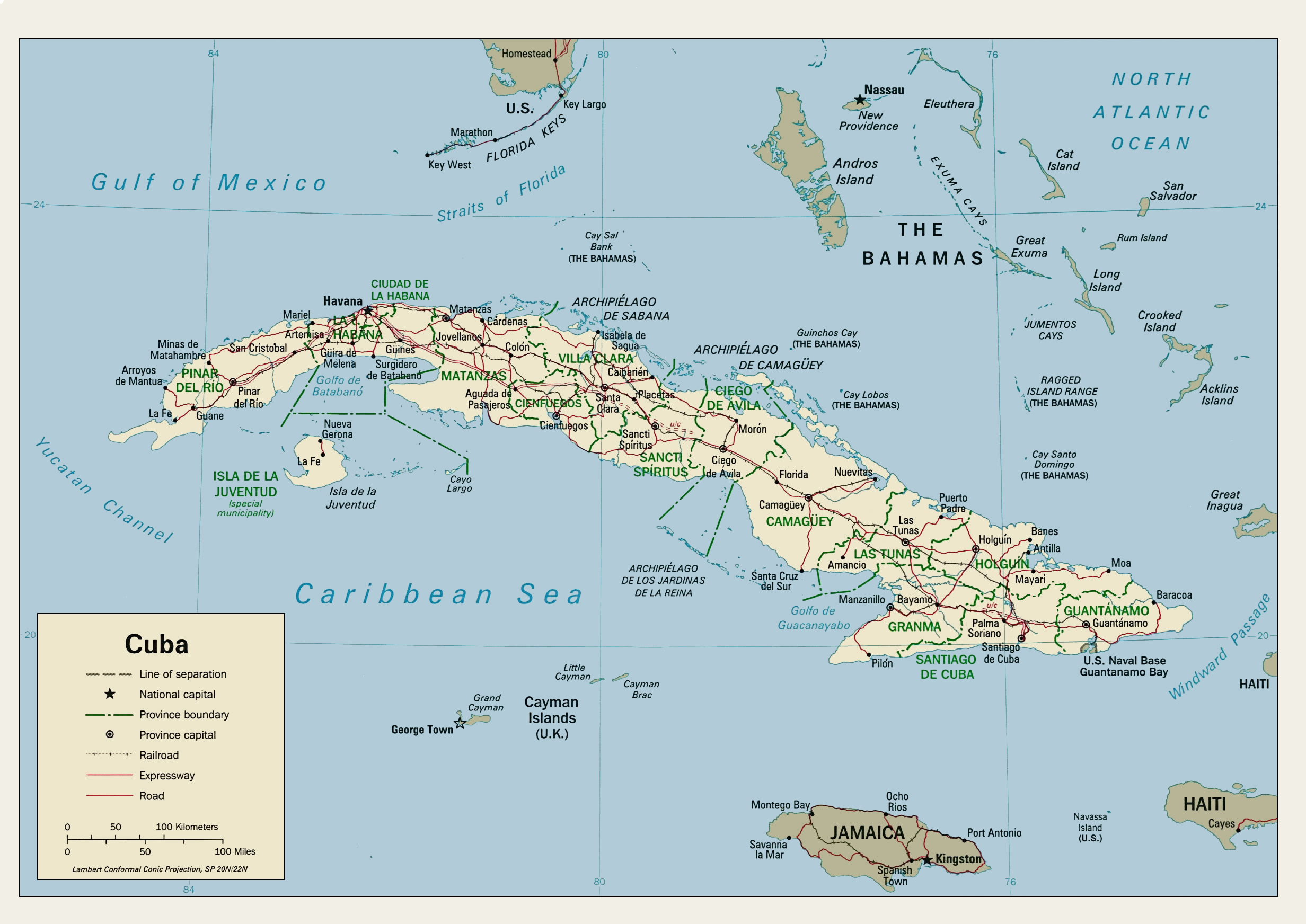 Cuba Map Cuba • mappery