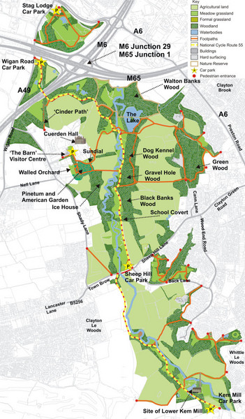 Cuerden Valley Park Map