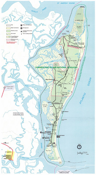 Cumberland Island Map