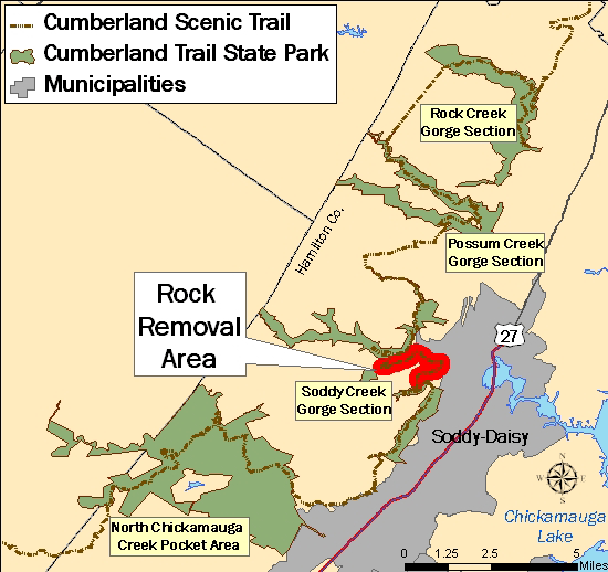 Cumberland Trail, Alabama Map