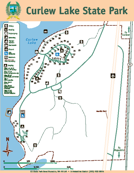Curlew Lake State Park Map