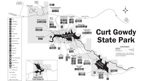 Curt Gowdy State Park Map