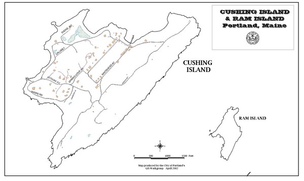 Cushing Island Map