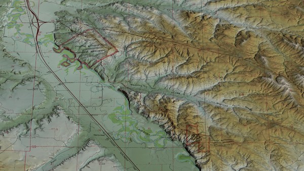 Custer Battlefield Oblique Map - custer battlefield • mappery