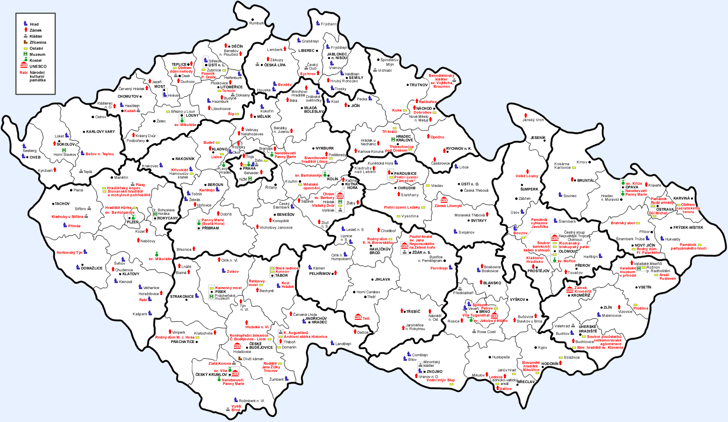 How many states are in czech republic. Czech Republic Maps : Map of Czech Republic: A Source for All Kinds of Maps of ...