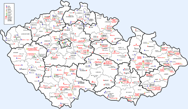 Czech Castles Map