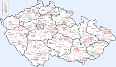 Czech Castles Map Czech Castles Map