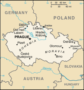 Czech Republic Country Map