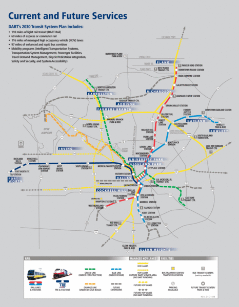 DART Transit Map